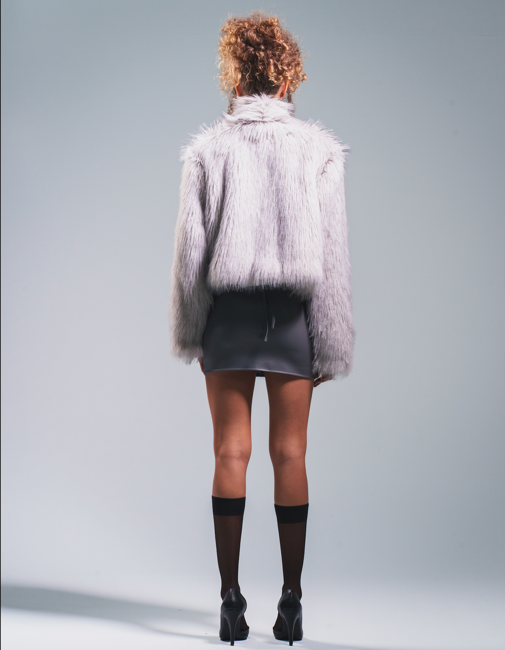 Grey Fur Jacket