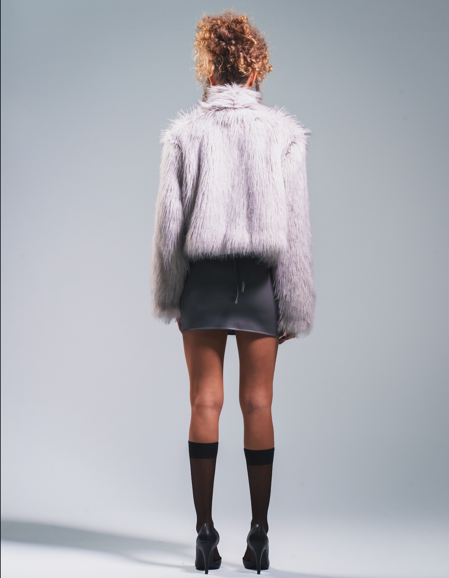 Grey Fur Jacket